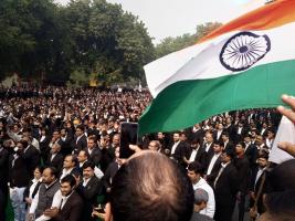 lawer protest in delhi