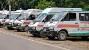 यूपी एंबुलेंस कर्मियों की हड़ताल 