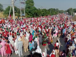 Nationwide protest against the oppression of Dalits, women, backward and Hathras incident