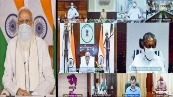 प्रधानमंत्री ने कोविड-19 की मौजूदा स्थिति पर 10 राज्यों के मुख्यमंत्रियों के साथ बैठक की