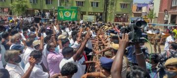 तमिलनाडु: मछली पालन बिल को वापस लेने की मांग को लेकर मछुआरों का विरोध प्रदर्शन