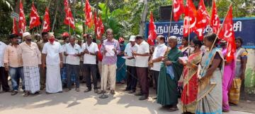 Tamil Nadu PSU Workers Protest