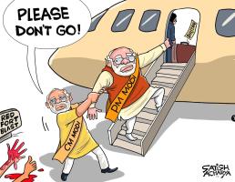 DELHI BLAST- SATISH CARTOON