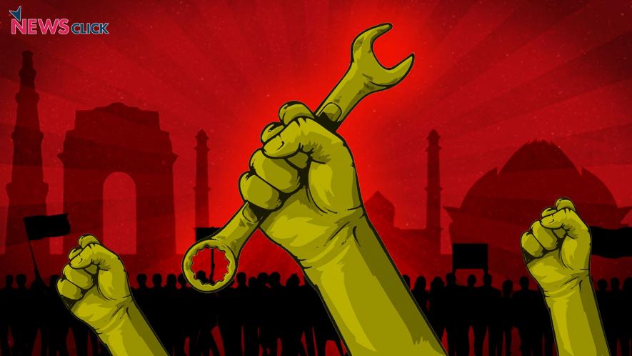 दिल्ली मज़दूरों की हड़ताल