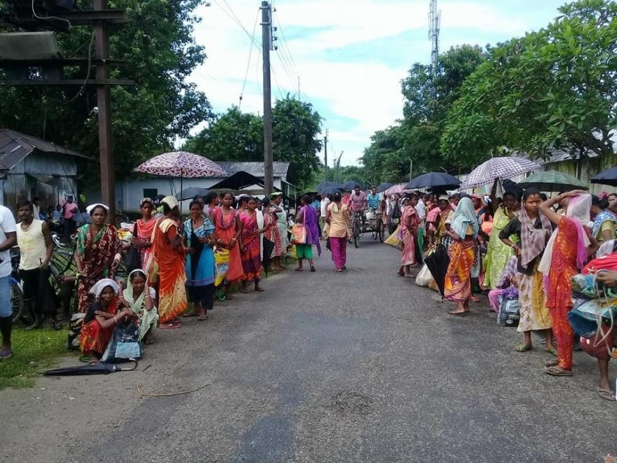 tea garden workers' protest