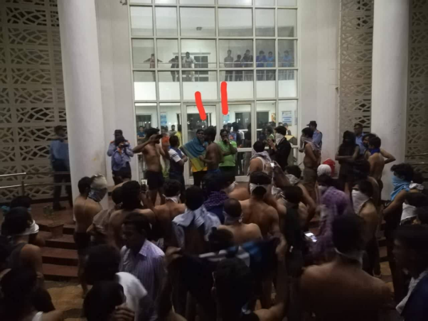 students protest