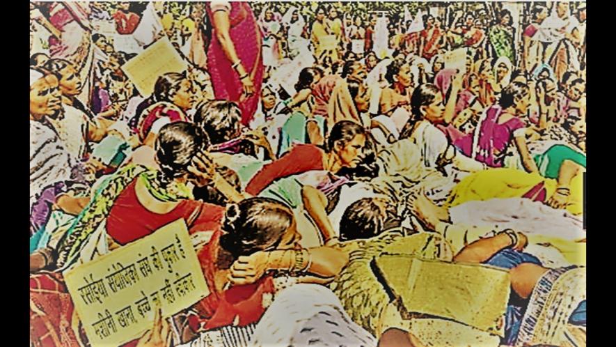 Jharkhand midday meal workers' protest