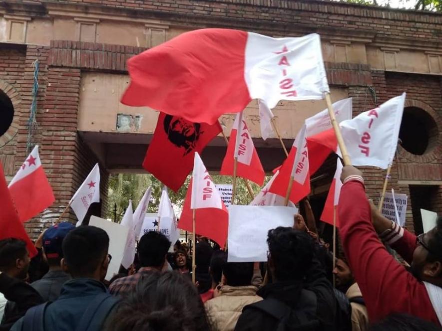 SFI protest