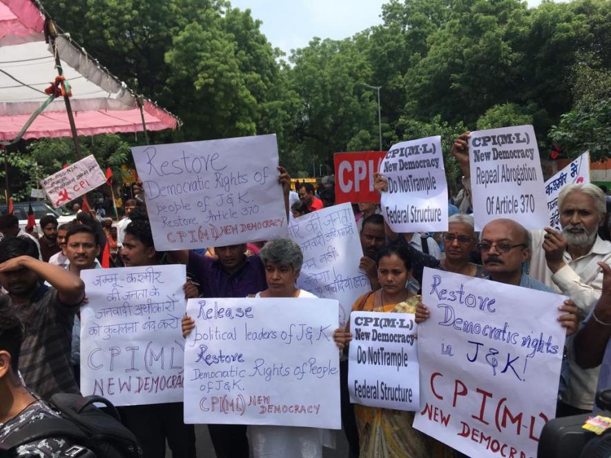 opposition party protest in delhi