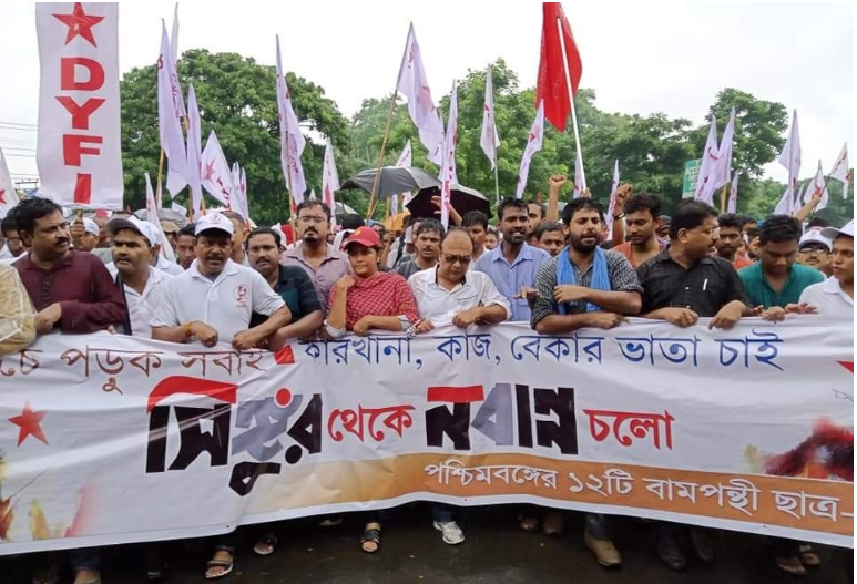left protest
