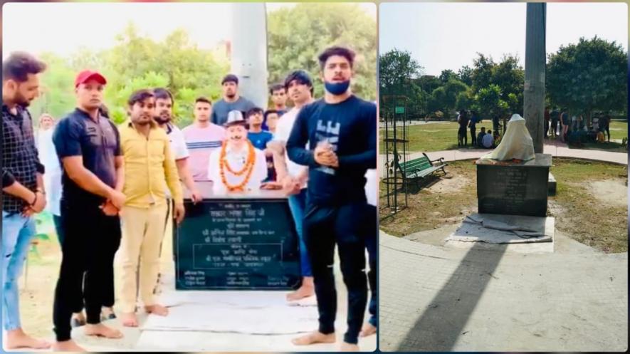 नोएडा में भगत सिंह की प्रतिमा लगाने वाले युवकों को पुलिस ने 12 घंटे तक हिरासत में रखा