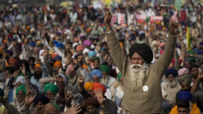 Farmers protest