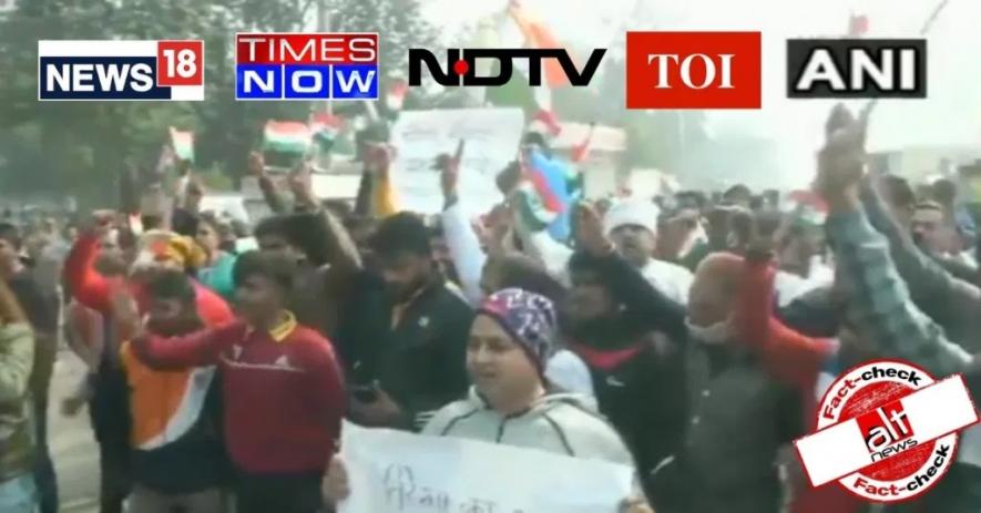 सिंघु बॉर्डर खाली करवाने आये लोगों को मीडिया ने बताया ‘स्थानीय लोग’, हिन्दू सेना का था ये ‘आयोजन’
