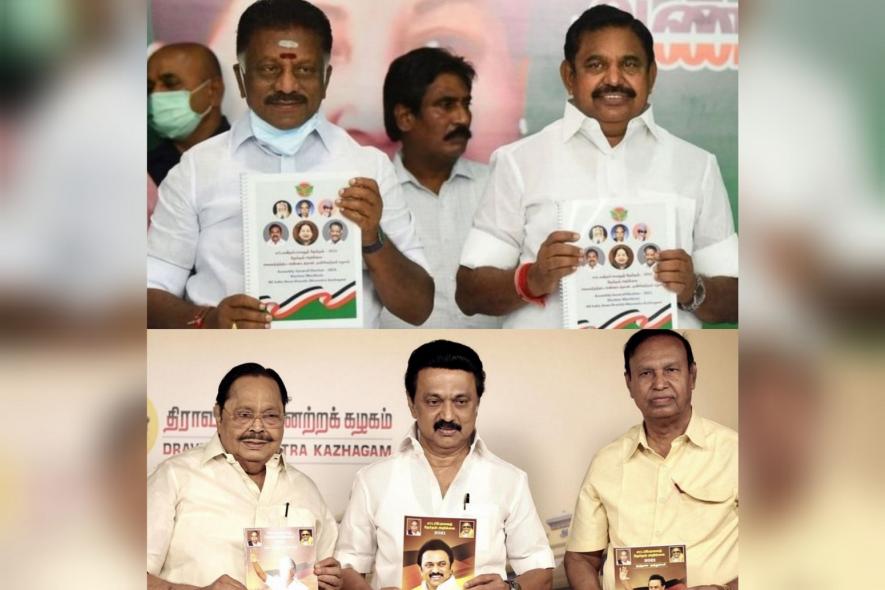 AIADMK और DMK ने जो वायदे किये हैं उनका सरकारी ख़जाने पर बोझ आएगा 45,000 करोड़ से लेकर 50,000 करोड़ प्रति वर्ष, जो बजट का 1/6 हिस्सा है।