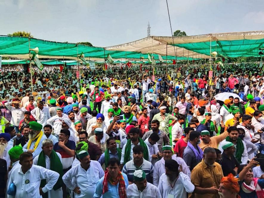 मुज़फ़्फ़रनगर महापंचायत: किसान की खरी-खरी, योगी-मोदी के ख़िलाफ़ बजा बिगुल