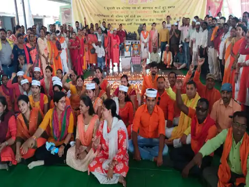 MNREGA workers on strike