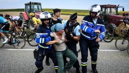 Tour de France farmers' protest