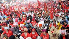 mazdoor kisan rally