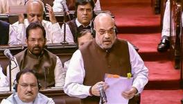 राज्यसभा में गृहमंत्री अमित शाह। 