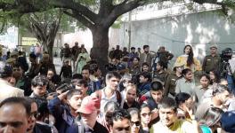 jnu blind student protest 