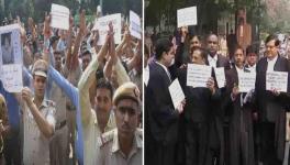 delhi police and lawyer dispute