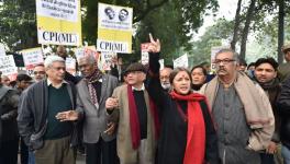 left protest against CAA