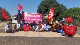छतीसगढ़: किसान आंदोलन के समर्थन में गांव-गांव उपवास, मानव श्रृंखला भी बनाई