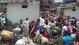 खोरी गांव: पुनर्वास के बिना घर तोड़े जाने का विरोध कर रहे लोगों पर पुलिस का लाठीचार्ज, चढूनी के नेतृत्व में धरना