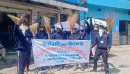 सफाइकर्मचारियों की हड़ताल