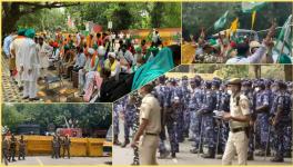 दिल्ली : जद्दोजहद के बाद किसानों का एक जत्था पहुंचा जंतर-मंतर, भारी सुरक्षा के बीच लगाएंगे किसान संसद