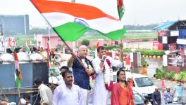  आम आदमी पार्टी द्वारा निकाली जा रही तिरंगा यात्रा जो 14 अगस्त को लखनऊ से शुरू हुई। यह 14 सितंबर को अयोध्या में निकाली जाएगी।